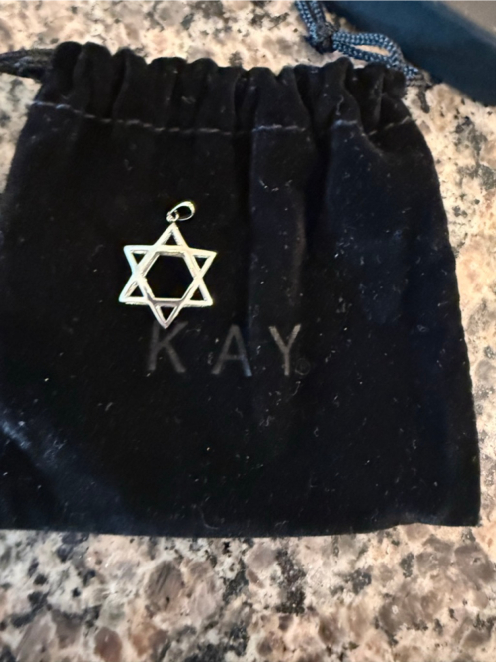 Women's Kay Silver Star of David Necklace Pendant One Size